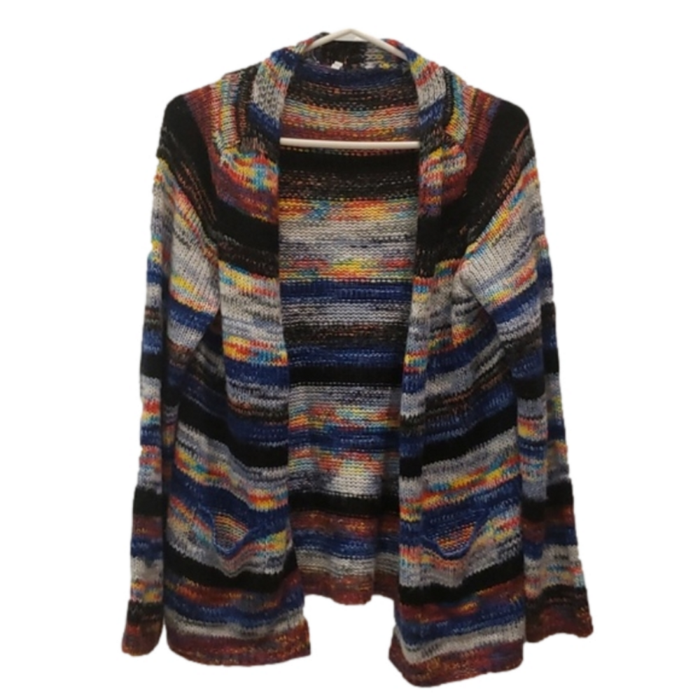 Unbranded Cardigan Multi Color Wool Blend Women's Medium